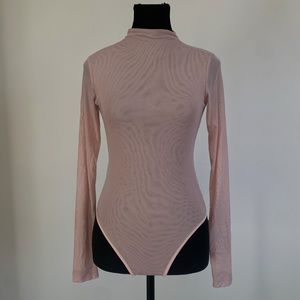 Bubblegum Pink Mesh Bodysuit